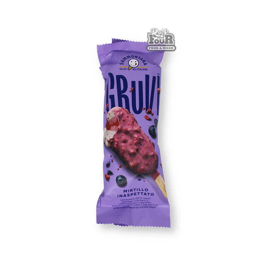 Ice cream "Sammontana Gruvi" vanilla, with blueberries 60g